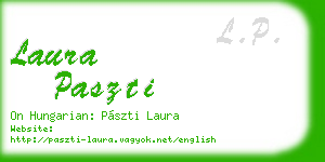 laura paszti business card